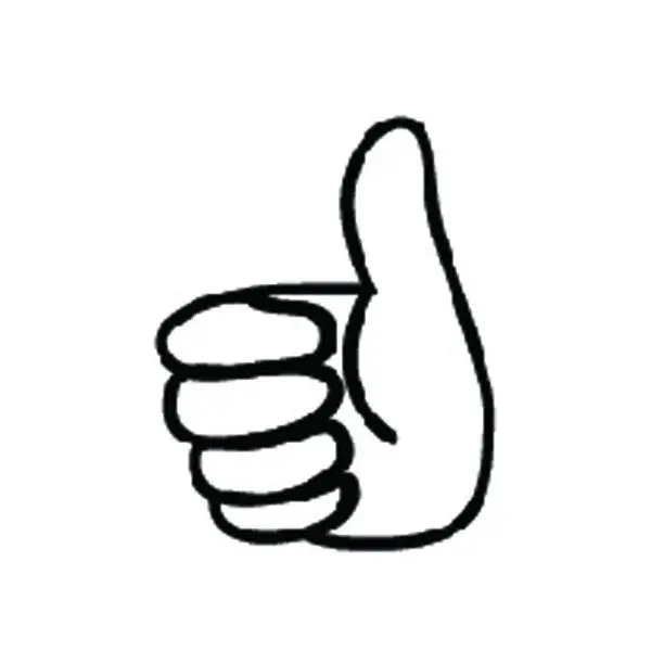 SHAPES ETC. Incentive Stamp - Thumbs Up, Office Stationery for Scrapbooking, Crafts