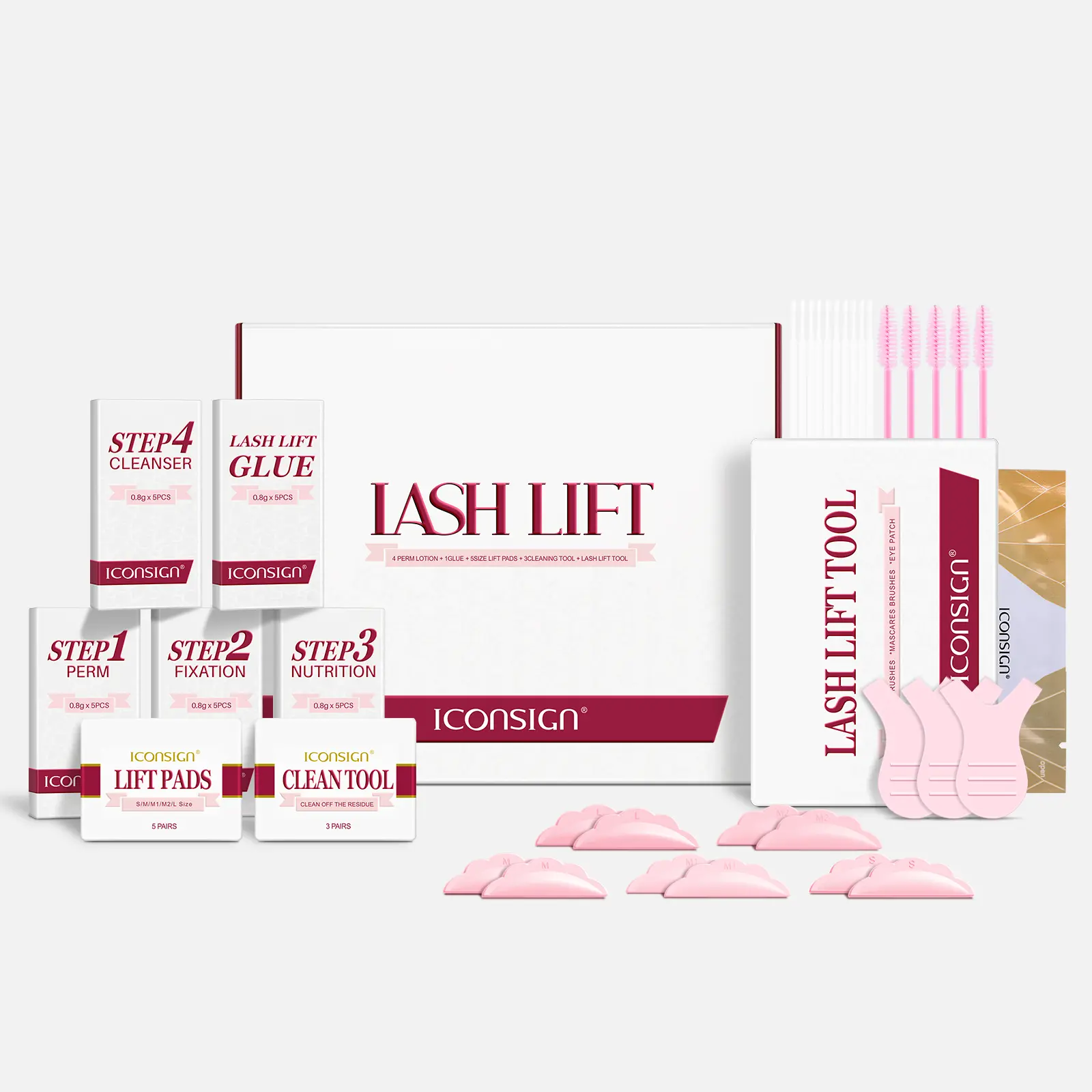 ICONSIGN Eyelash Lift Kit for Beginners | Easy to Use Lash Perm Set | 5 to 8 Minutes Fast Eyelash Perm| Gift For Friends Family |Independent Pouch &On-demand usage | Cosmetic