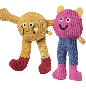 Waithem Squeaky Pet Toys for Cats & Dogs: Squeaky Toys with Catnip, Soft Yarn Plush, Environmentally Friendly Material, Toothbrush doll, Cat Wrestling Toy, Designed for Self-Entertainment, Durable for Chewing, Grinding Teeth, & Dental Cleaning