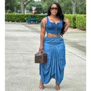 sportybreathableoutfitSkirtsWomenLooseCasualSolidIrregularLongSkirtRegularSpliceElasticWaistOfficeLadiesPocketsElegantSimpleJustadress!Excludingtops