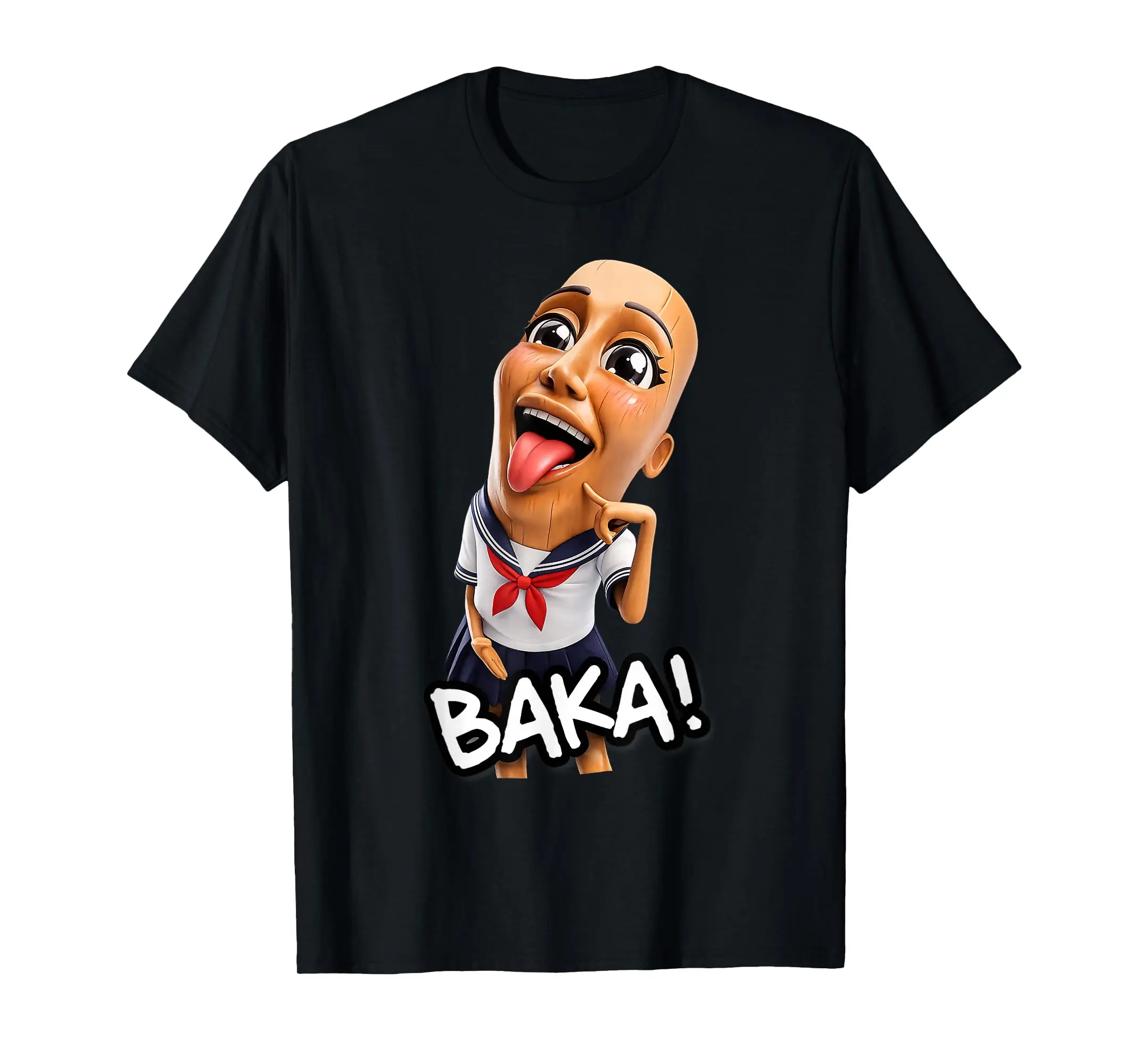 Baka Tung Tung Sahur Funny Anime Brainrot Meme T-Shirt