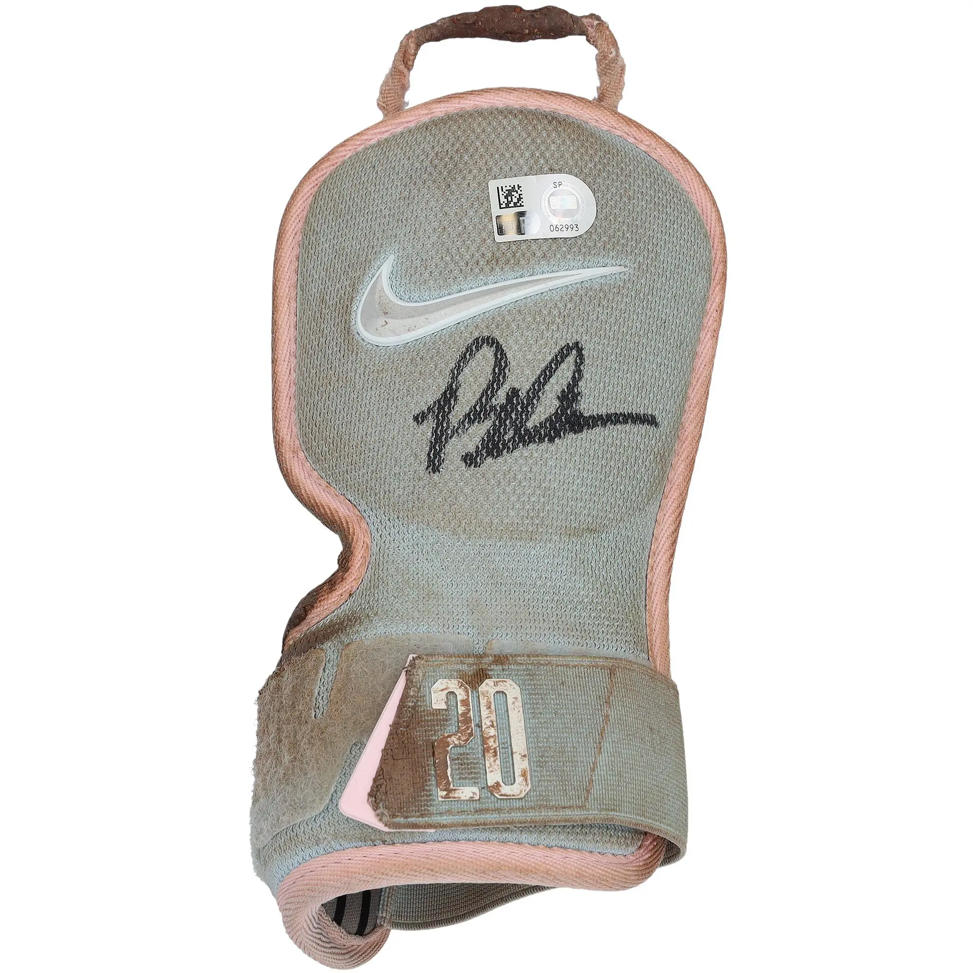 Pete Alonso New York Mets Autographed Game-Used Blue Nike Hand Guard from the 2025 MLB Season - HH98515768 - Fanatics Authentic Certified