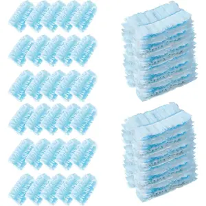 [Heavy Duty Duster] 30Pack Heavy Duty Multi-Surface Disposable Duster Refills | Blue and White, Ideal for Kitchen, Bathroom, and Office, Cleaning Supplies And Accessories - Handle Not Included - Home Improvement.
