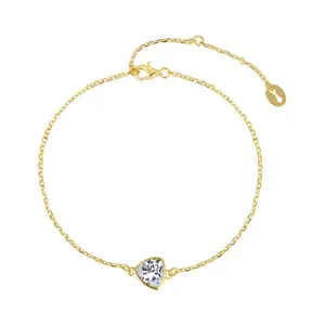 EAMTI 925 Sterling Silver Cubic Zirconia Wedding Bracelet Dainty Jewelry Gifts for Women Mother's Day/Birthday/Anniversary Day/Valentine’s Day