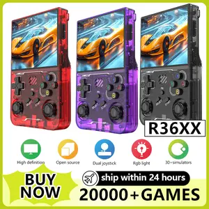 FUNKIDDY R36xx Handheld Retro Gaming Console — Linux System. Features a 3.5-inch IPS screen, a 3000mAh battery, over 20,000 pre-installed games, and support for more than 10 emulators; supports both 2.4G and 5G wireless networks.