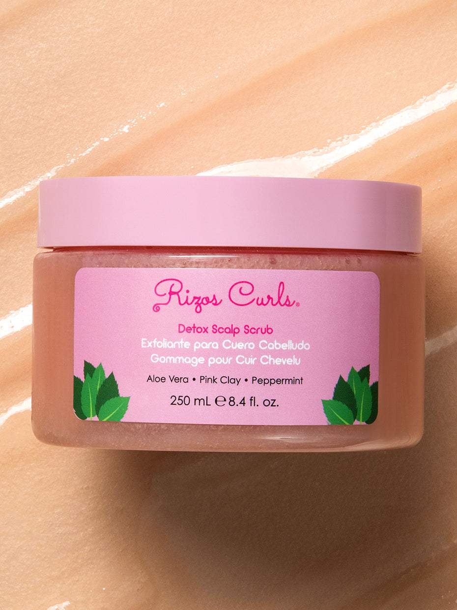 Rizos Curls Detox Scalp Scrub - Exfoliating Gel with Aloe Vera & Peppermint Oil for Soothing Itchy Scalp - 250ml Haircare Product Rizos Curls Detox Scalp Scrub - Exfoliating Gel with Aloe Vera & Peppermint Oil for Soothing Itchy Scalp - 250ml Haircare Product