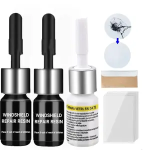 Automotive Windshield Repair Fluid, Windshield Repair Liquid, Automotive Detailing Products, Car Stuff, Car Windshield Repair Kit With 5 Cured Film & Blade, Car Windshield Crack Adhesive