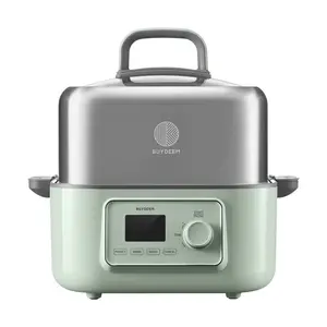 BUYDEEM 7L Large Electric Steamer and Stew Pot, Double Boiler for Versatile Cooking, No Utensil Restrictions, G67US