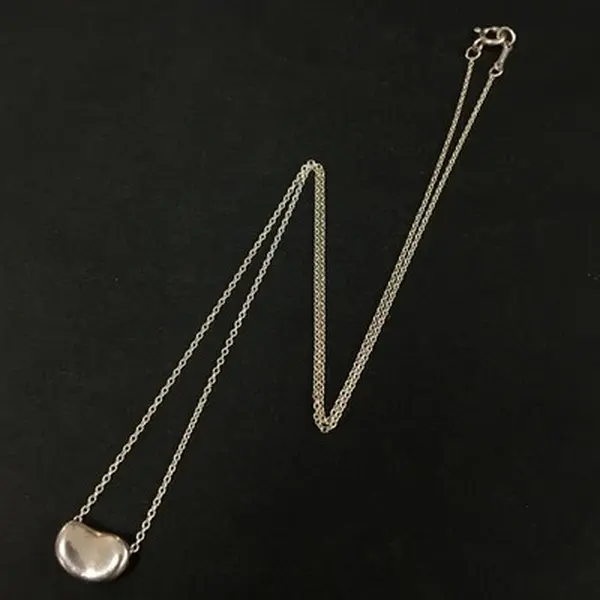 Pre-owned Tiffany&Co. Silver 925 Peretti Bean Pendant Necklace 12764815970/763209