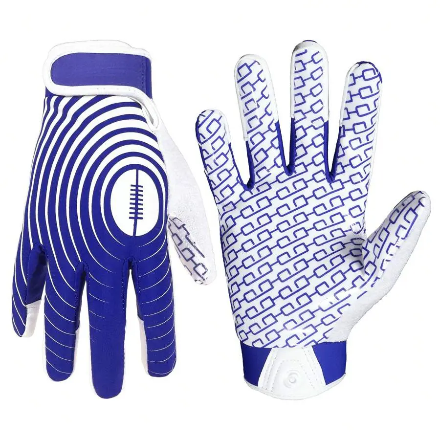Youth Football Gloves, Kids Sticky Receiver Gloves,Super Grip Football Glove Best Gift For Boys,Girls
