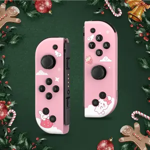 Game Switch Controller for Nintendo Switch - Joypad L/R Compatible with Switch/Lite/OLED (Pink)