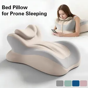 Multifunctional Ergonomic Pillow, Phone Reading Cushion, Slow Rebound Memory Foam, Lazy Position Support, Ideal for Lounging