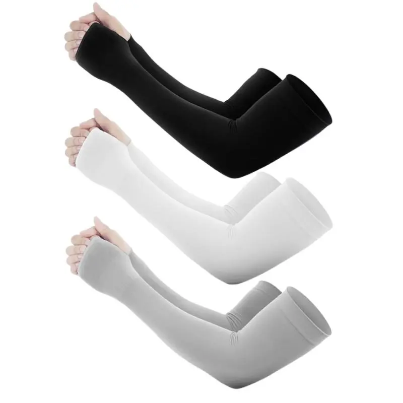 Unisex's Solid Color Sun Protection Arm Sleeves, Breathable Elbow Support, Sports Support for Outdoor Sports & Driving, Uv Arm Sleeves, Protective Sleeve, Arm Sleeves Cover