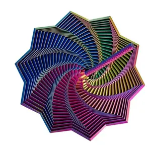 3D Printed Expandable Sensory Fidget Star, Handheld Spiral Whirling Toy, Hypnotic Visual & Soothing Sound, Sensory Stress Reliever, Stress Relief for All Ages