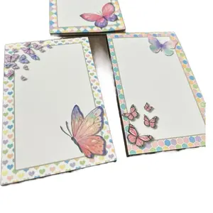 Cute Butterfly-Themed Notepads, Portable Lined Paper Pads for Daily Note-Taking, School & Office Supplies