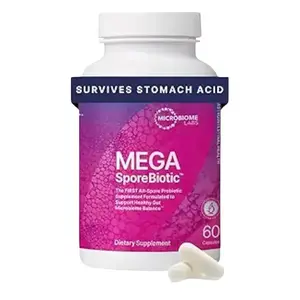 MegaSporeBiotic Probiotics for Women & Men – Gut Health & Digestive Support (60 Capsules)