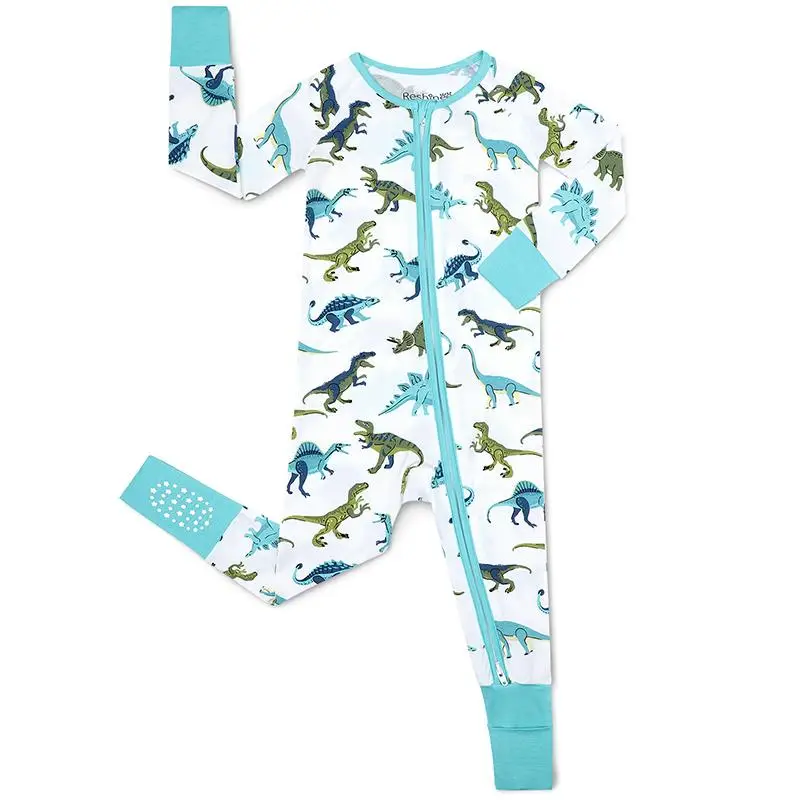babee Reshinee Bamboo Viscose Baby Convertible Footie Pajama, Zipper Pajamas for Baby Boys & Girls, Sleep & Play Footed Pjs baby, picture day outfit,