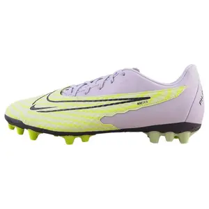 Nike Phantom GX Academy AG Soccer Cleats for Men and Women with Round Laces, Artificial Grass, Durable and Breathable in Fluorescent Green