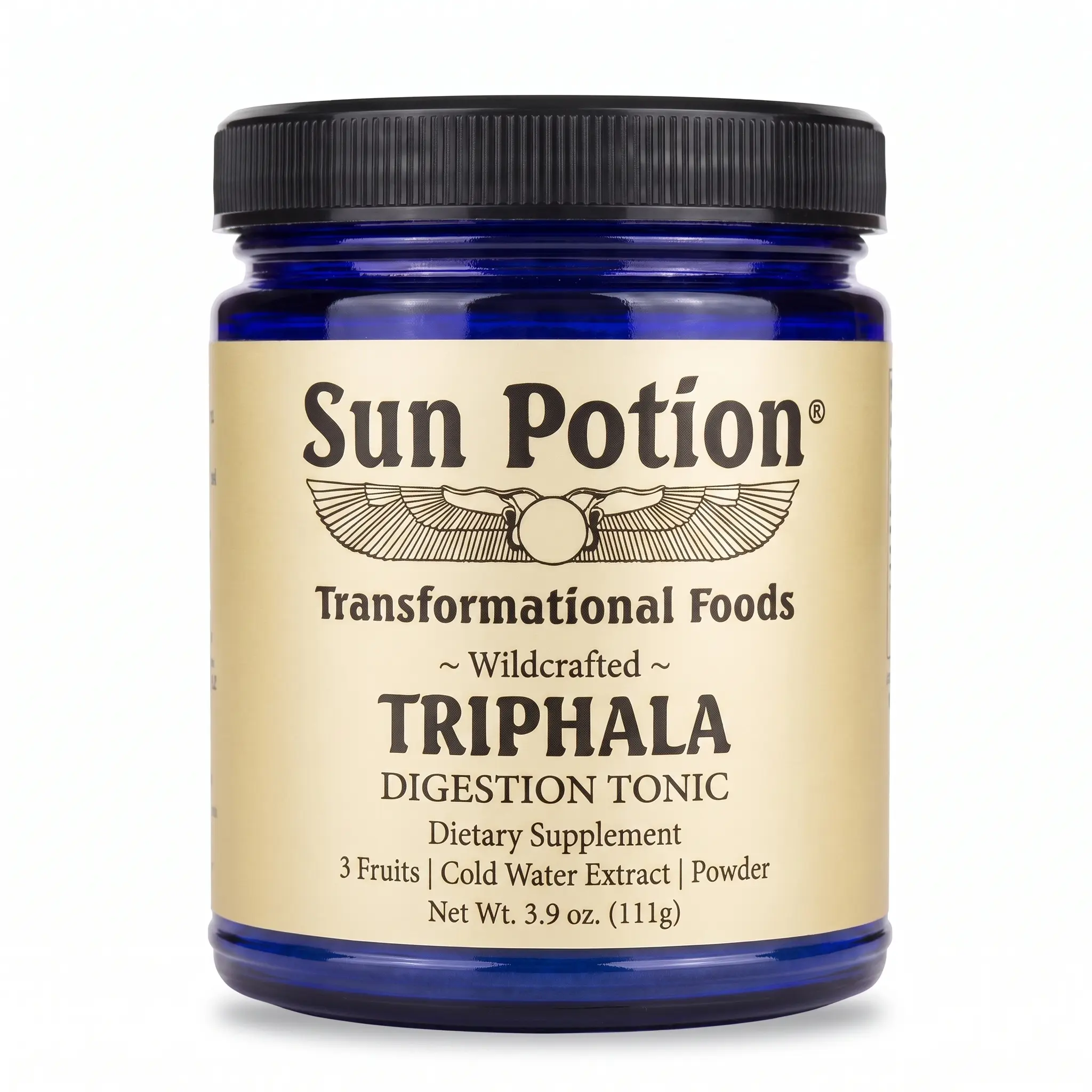 Triphala Cold Water Extract Powder, Ayurvedic Herbal Digestive Supplement with Antioxidant Support, Botanical Extracts