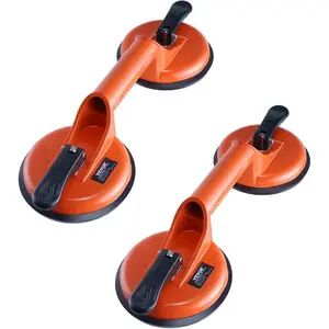VEVOR Glass Suction Cup, 4.7 2 Pack 330 lbs Load Capacity, Vacuum Suction Cup with Aluminum Handle, Heavy Duty Industrial Suction Cup Lifter Tool for Glass, Granite, Tile, Metal, Wood Panel LiftingVEVOR Super Brand Day