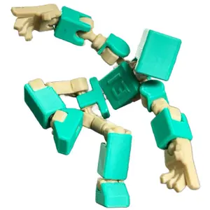 Lucky 13 Mini 13 Articulated Desk Decor with Removable Armor & Weapon Set - 3D-Printed Figure, Available in Various Colors, Customizable Design Standing Ornaments Decoration