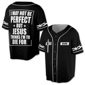 Jesus Personalized Baseball Jersey, Daughter Of The King Jersey, Love Like Jesus Jersey, Christian Merch Jersey, Bible Verse Jersey