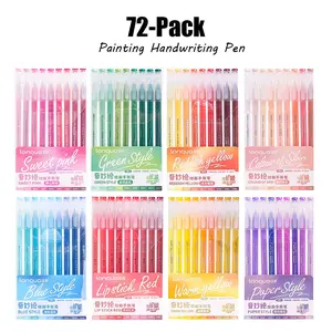 69/72-Colors Gel Pens Set, 0.6mm Fine Point Color Coding Pens for Accounting, Office, Journal, Planner, Notes, Smooth Writing Back to School Supplies