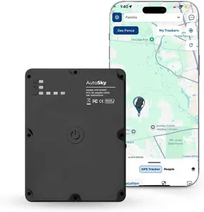 AutoSky Portable GPS Tracker with Removal Alert, 3-Month Battery, Strong Magnet, Real-Time Tracking, Geofence Alerts, Cargo & Fleet Monitoring