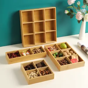 Multi-compartment dried fruit platter, fruit snack platter, living room/home dessert tray, divided platter for candy, nuts, and melon seeds
