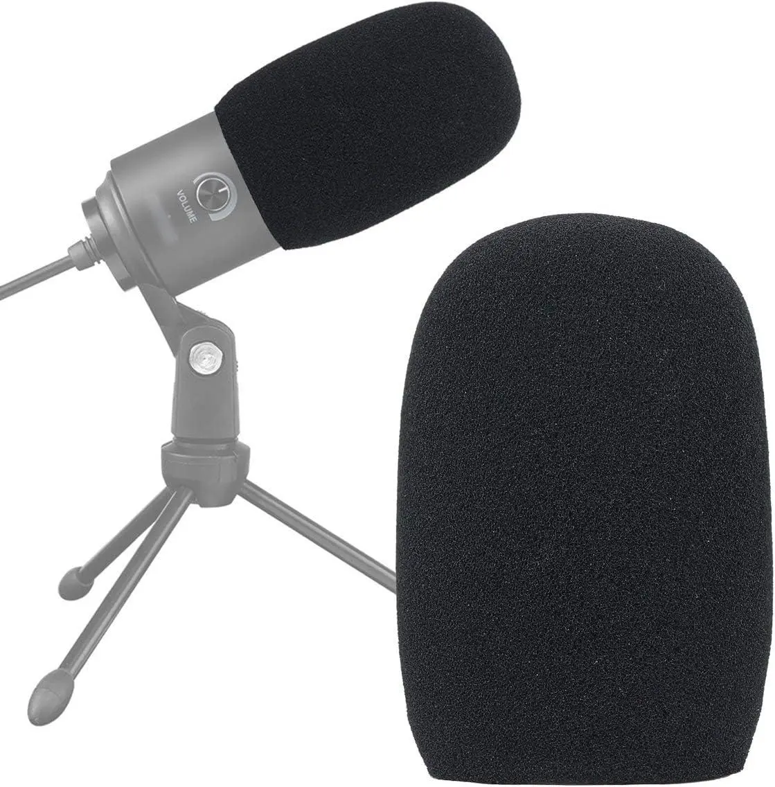 KarmaDirect SUNMON K669 Foam Mic Windscreen Pop Filter Wind Cover for Fifine USB Condenser Recording Microphone K669 T669 K669B Ideal for Podcasts and Streaming