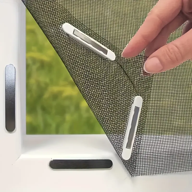 Magnetic Mosquito Net Window Screen, Magnetic Closure, Secure Closure, Adjustable Size, High Breathability, No Drilling Required, Easy Installation, Insect Proof Design