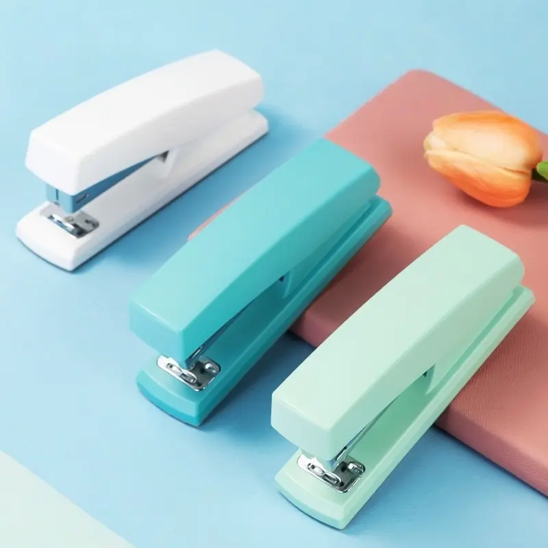 Manual Desktop Stapler, 20-Sheet Capacity, Durable & Ergonomic Design, Ideal for Office & Home Use, Efficient Paper Clip Dispenser