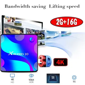 X88 Pro 10 Android Tv Box 11.0 Smart Tv Box Rk3318 2Gb 16Gb Support 2.4G/5G Wifi