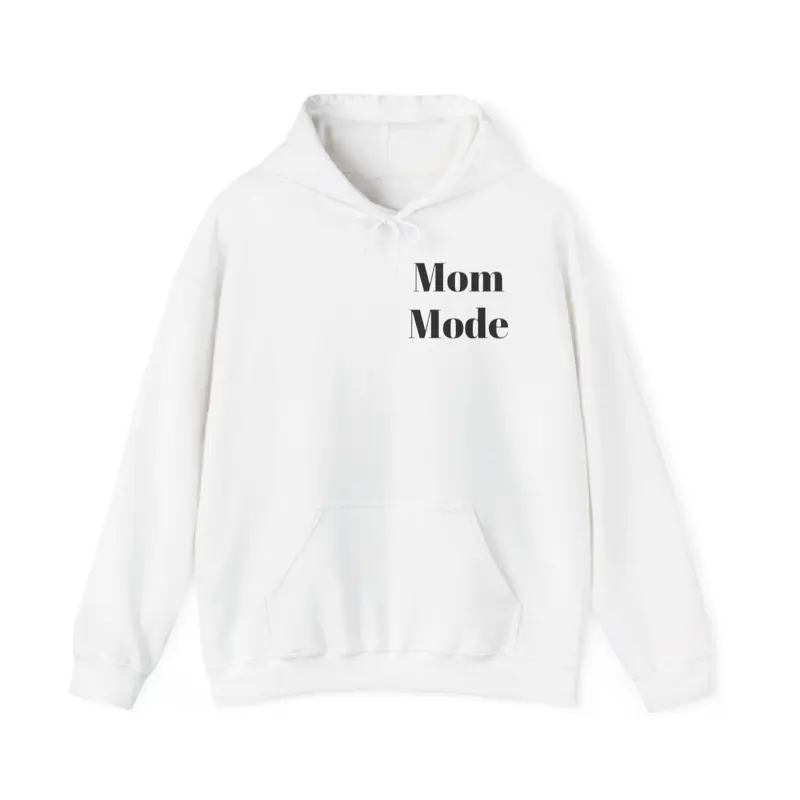 Funny Mom Hoodie - "Mom Mode" Front & "I'm Not Angry, I am Overstimulated" Back - Oversized Fit - Hoodie for Anxious Moms