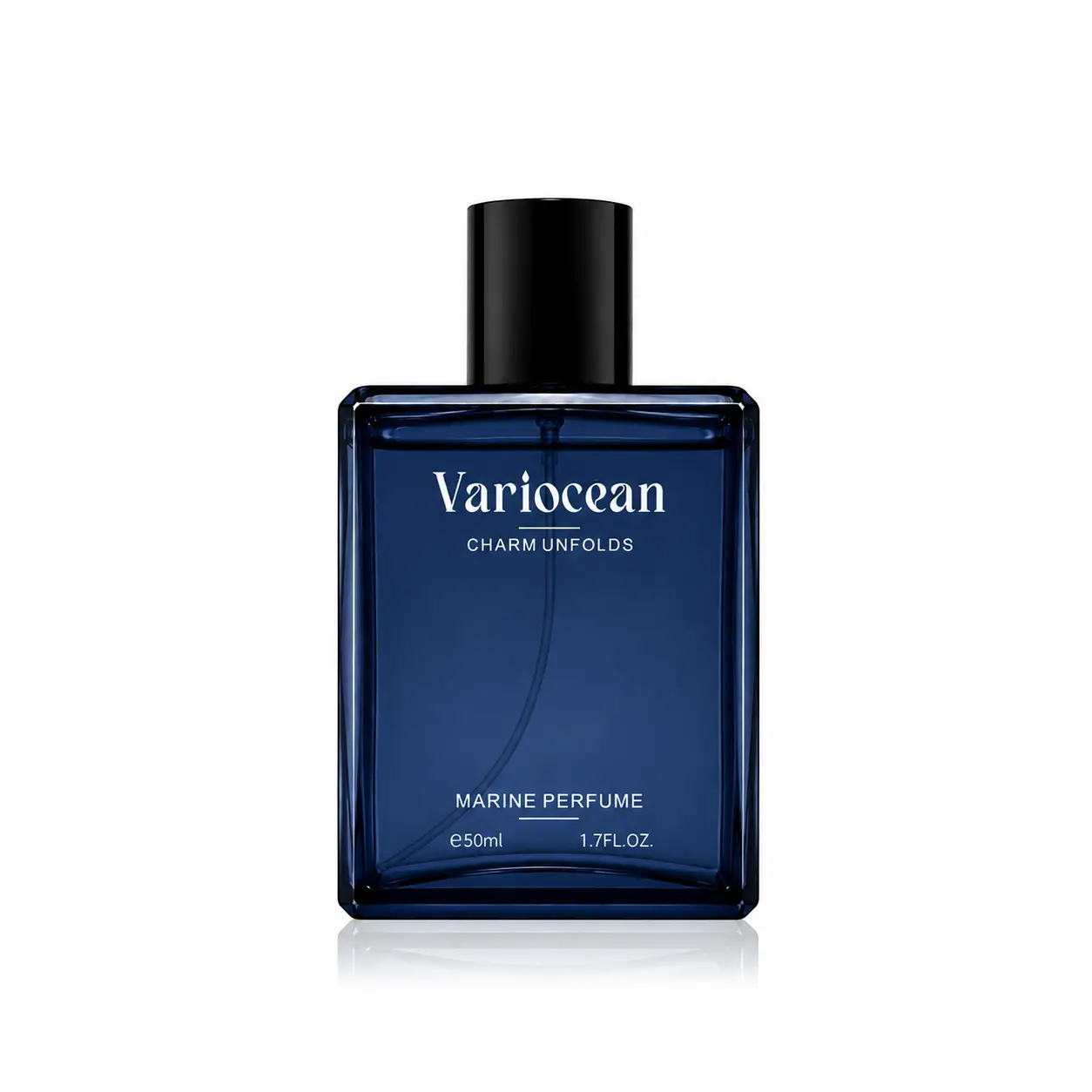 Variocean Men's Fragrance Woody Amber Eau de Parfum, Long Lasting Marine Cologne Spray, Fresh Ocean Scent with Oud Notes, Luxury Perfume Gift for Him, 50ml/1.7FL Oz