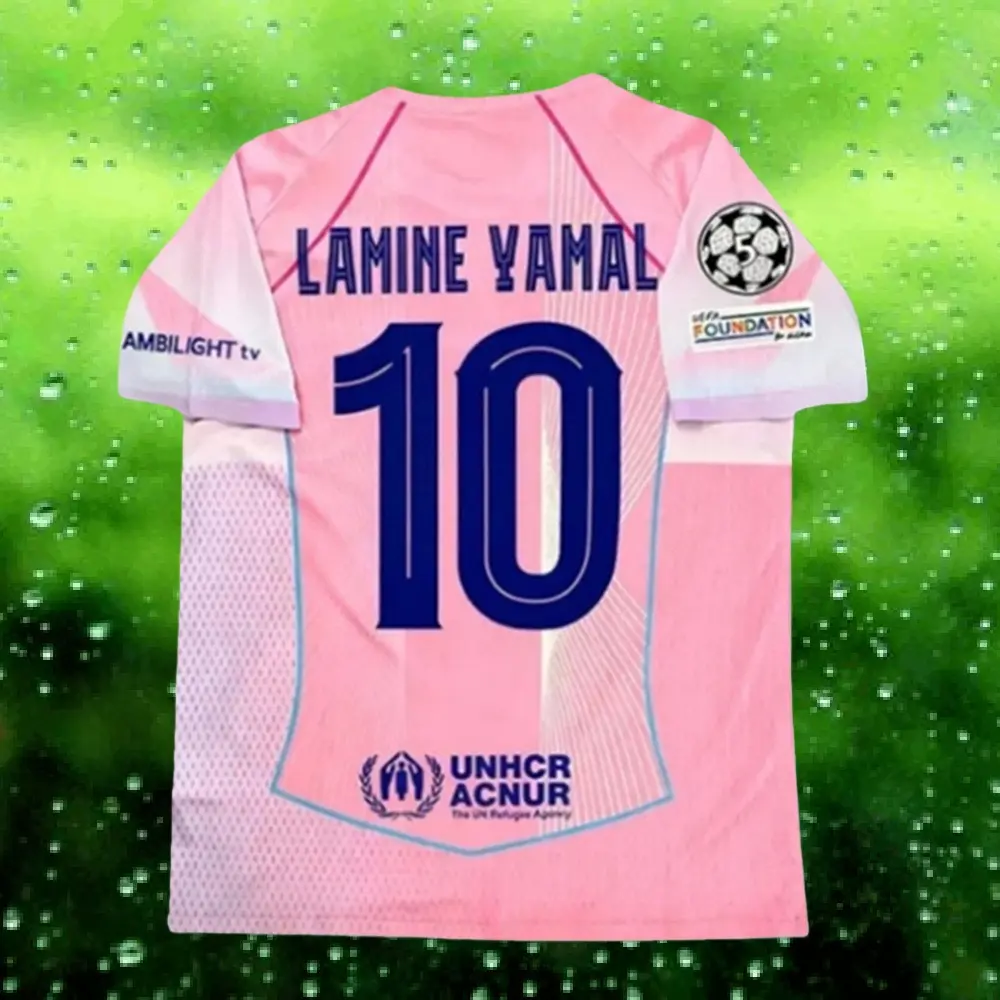 2025 2026 Pink #10 Yamal Short sleeve Soccer jersey
