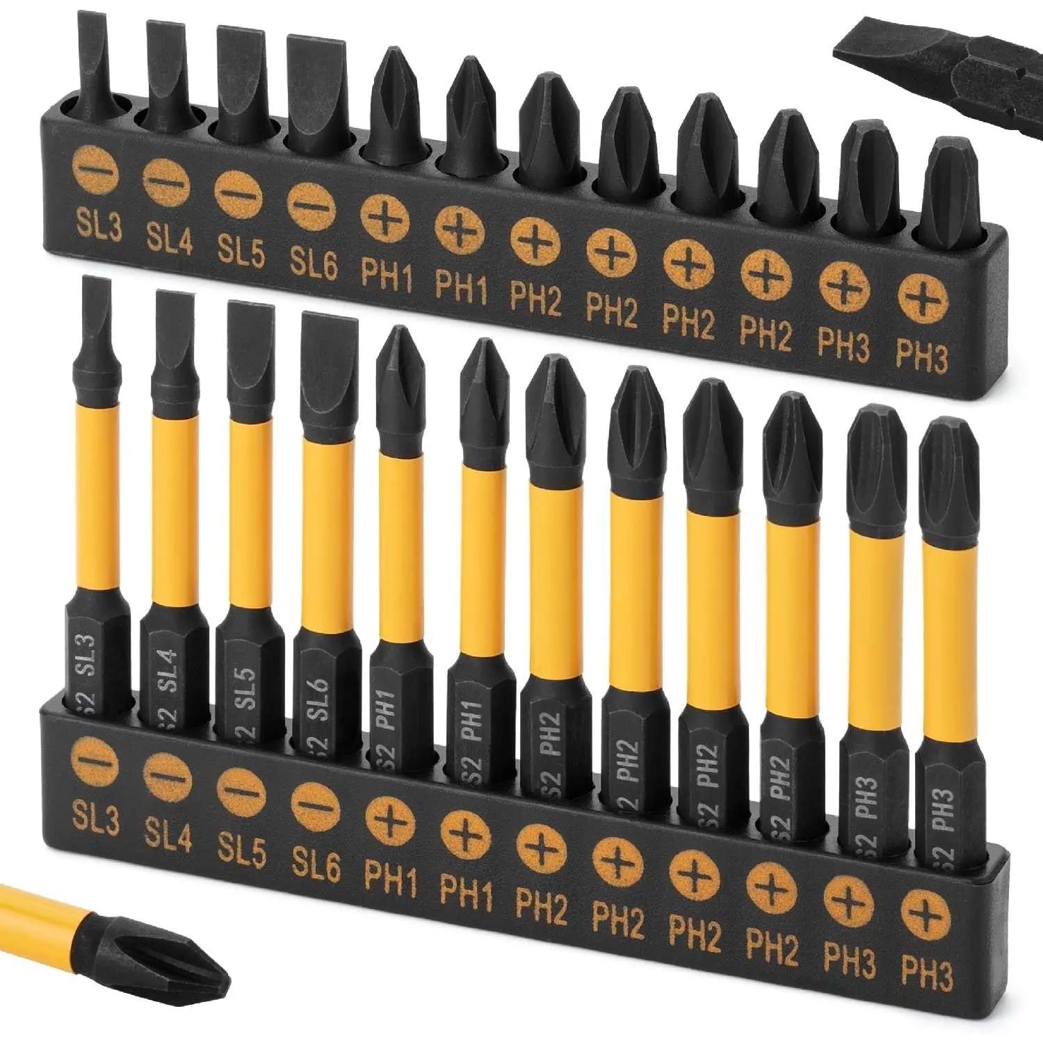 -  Bit Set, 24 count, Slotted Phillips  Drill Bit Set,   Bits