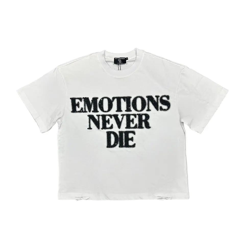 White ‘End’ Rhinestone Tee