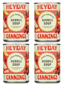 Lemon Parmesan Noodle Soup — (Value Pack of 4) Gourmet Canned Soup, Ready to Eat, 15 oz each