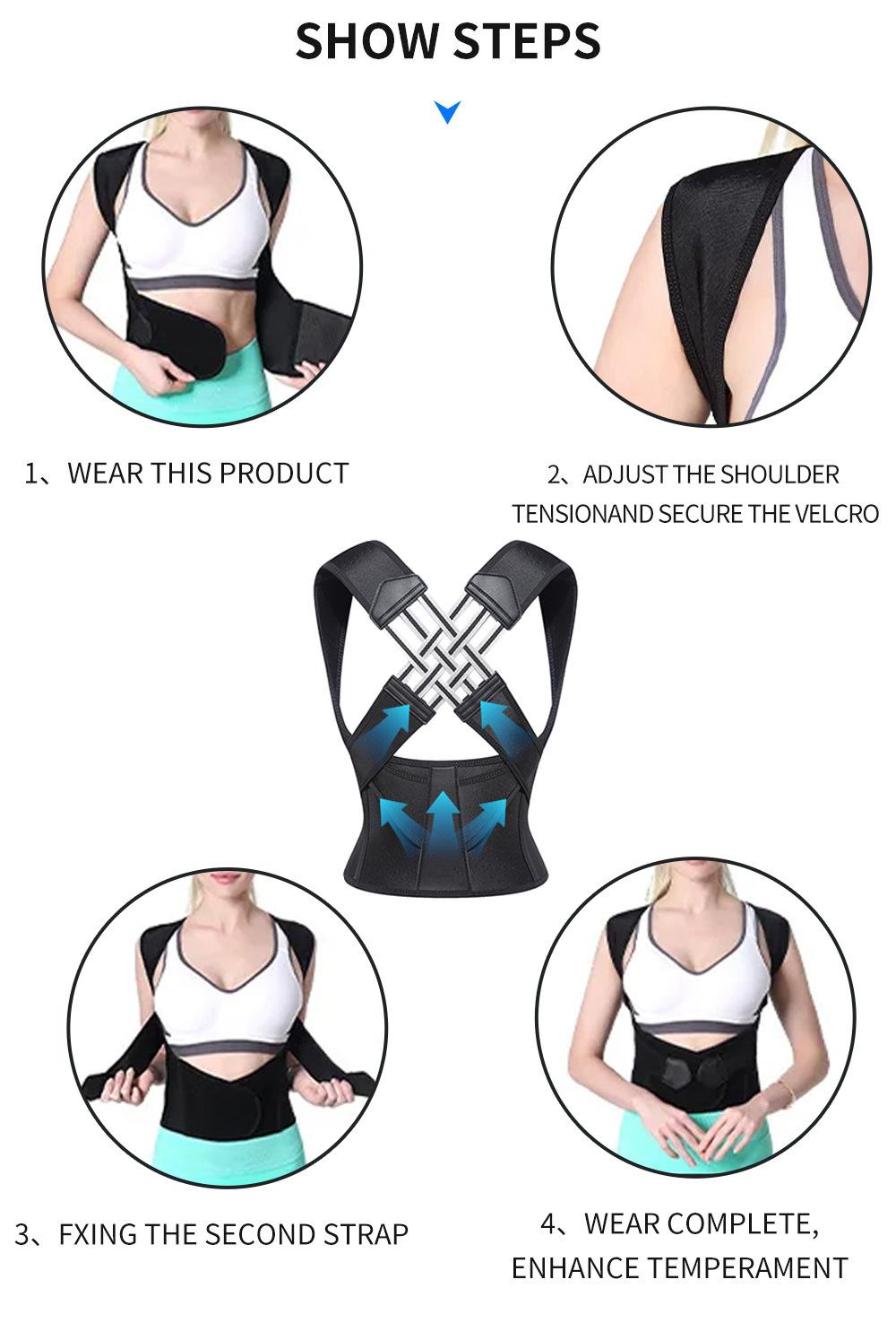 Unisex Waist & Back Support, Daily Posture Wear, Smooth Body Contour, No-Roll Comfort Style