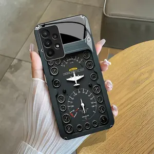 Aviation Theme Glass Phone Case, Unique Aircraft Design for 【Galaxy A53 5g】666
