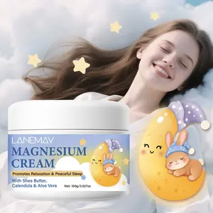 100g Magnesium Cream with Organic Shea Butter Calendula & Aloe Vera, Promotes Relaxation Restful Sleep, Fragrance-Free Unisex Formula, Hydrating Cream