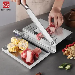 Beef Cutting Machine - Manual Meat Cutting Machine for Household Fish, Frozen Meat, Beef, Chicken, Ribs, Dried Meat & Vegetables knife set