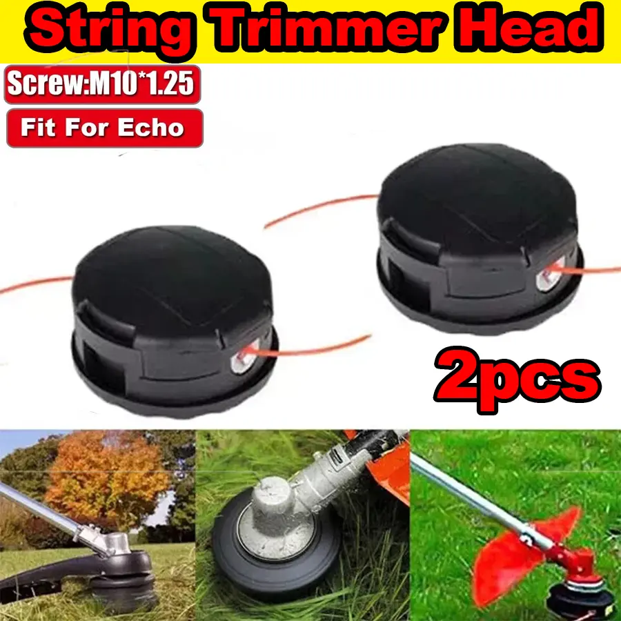 4.05 Inches Universal Speed Feed Trimmer Head - Bump Feed Quick Release Line, Fits Straight Shafts or Bent Shaft, Compatible with Most Brush Cutters & Trimmers