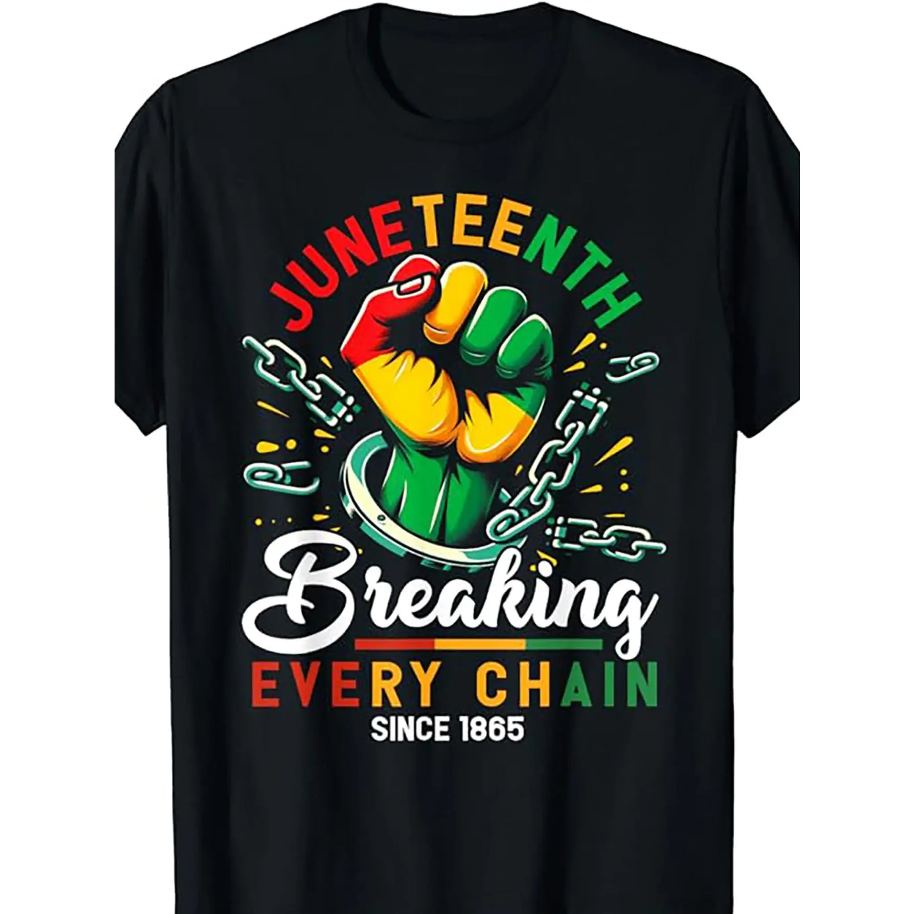 100% Cotton African American Pride Juneteenth T-Shirt – Unisex Design, Comfortable Cotton for All-Day Style