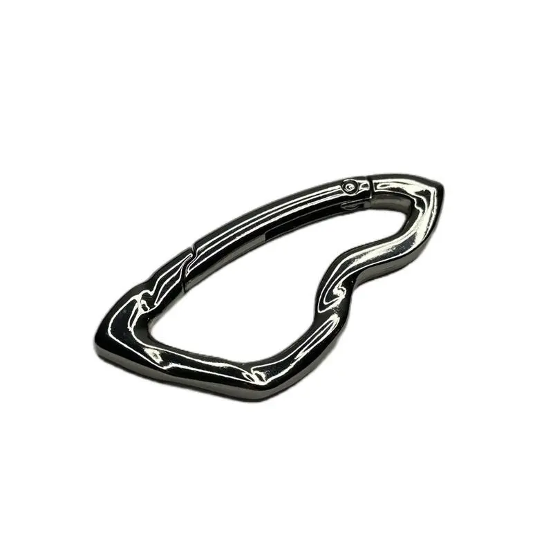 Heavy Duty Unisex Metal Compact Locking Carabiner Keychain - Secure D-Shape Spring Hook for Keys & Gear, Belts, Bottles - Rustproof Clip for Camping, Daily Carry