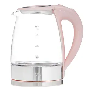 COOK WITH COLOR Electric Kettle - Rapid Boil, Sleek Design, and Safety Features - Great for Quick and Easy, Blush, 1.8 Liters