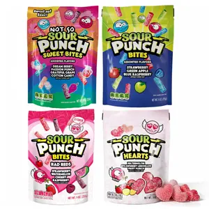 Sour Punch Ultimate Sour Love Bundle – 4 × 9 oz Bags –  Giftable Candy Variety Pack