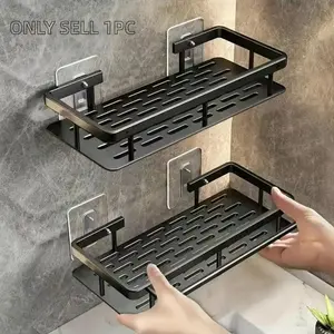 No-Drill Bathroom Shelves, Shower Shelves for Shampoo, Cosmetics, Soap, Space-Saving Organizer, Shower Organizers, Easy Install, Bathroom Accessories
