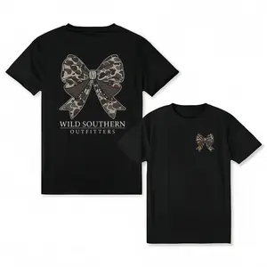 Wild Southern Outfitters Retro Camo Bow Hunting Tee Southern Style Cotton T-Shirt for Women Casual Summer Golf Gift Perfect for Mom's Favorite Son and Daughter